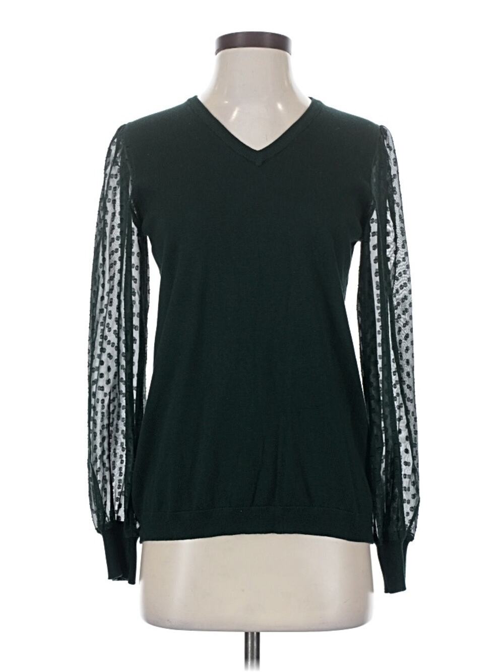 NWT Sheer Sleeve Adrianna Papell Top - Business Casual  - S